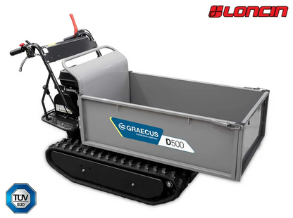 Raupendumper mit mechanischer Kippvorrichtung D500