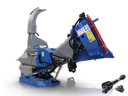 Holzhäcksler Schredder Zapfwellenhäcksler bis 13cm mit hydraulischen Einzug