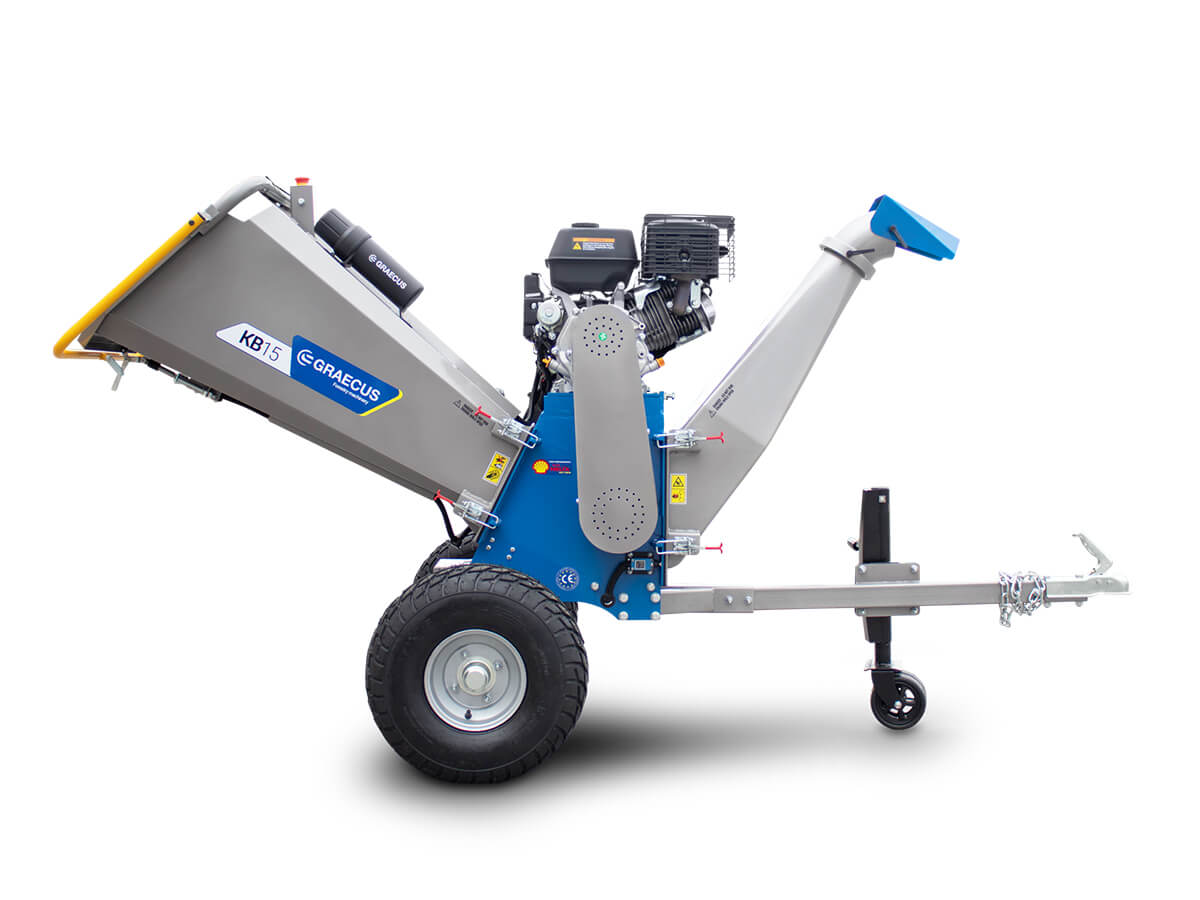 Holzhäcksler Schredder 15cm mit Loncin Motor 15 PS KB15