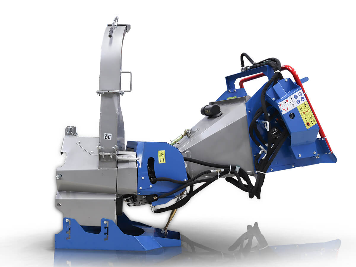 Holzhäcksler Schredder Zapfwellenhäcksler bis 13cm mit hydraulischen Einzug