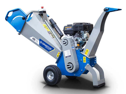 Holzhäcksler Schredder 10cm mit 6,5PS Loncin Benzinmotor