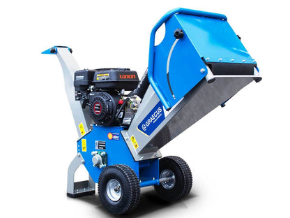 Holzhäcksler Schredder 10cm mit 6,5PS Loncin Benzinmotor