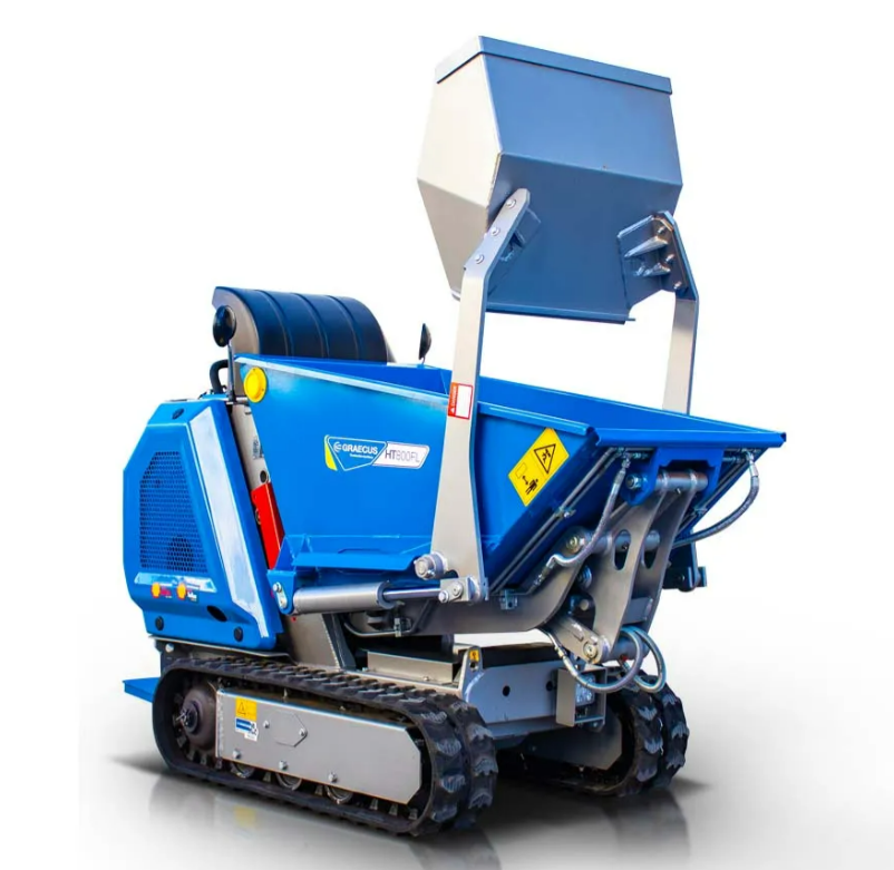 Diesel-Dumper, hydrostatisch, mit Lader und 800 kg Kipplast
