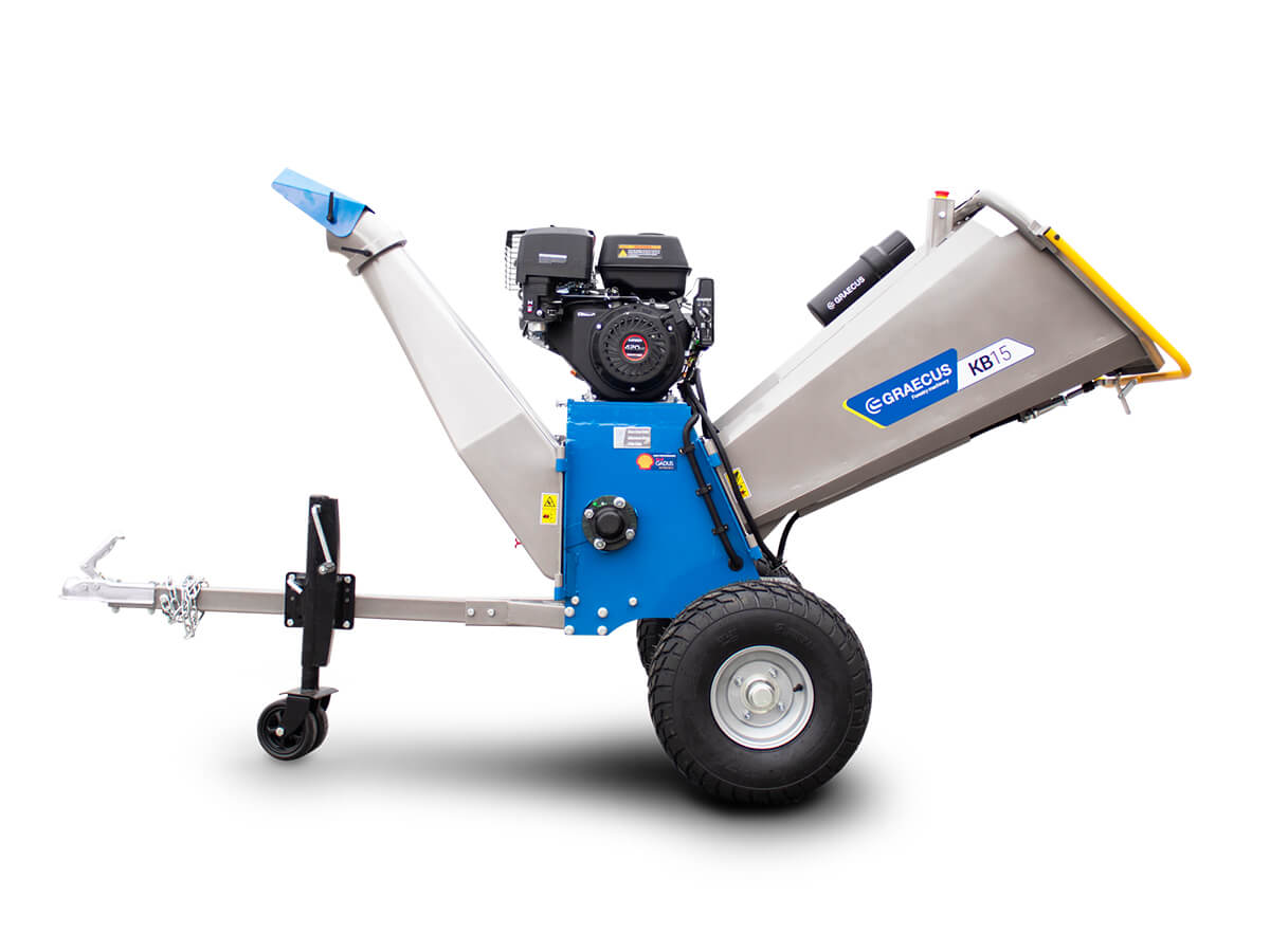 Holzhäcksler Schredder 15cm mit Loncin Motor 15 PS KB15