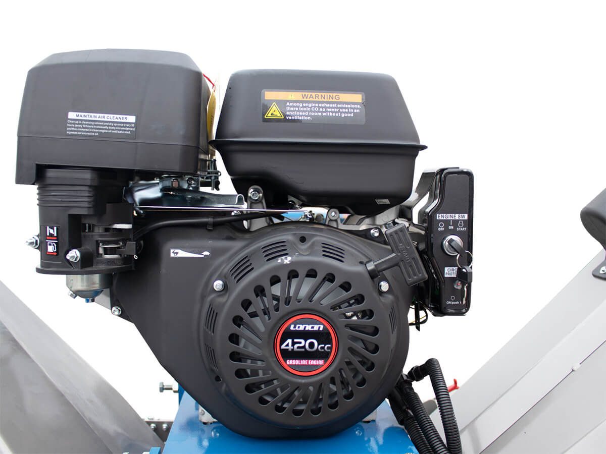 Holzhäcksler Schredder 15cm mit Loncin Motor 15 PS KB15