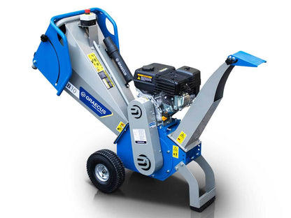 Holzhäcksler Schredder 10cm mit 6,5PS Loncin Benzinmotor