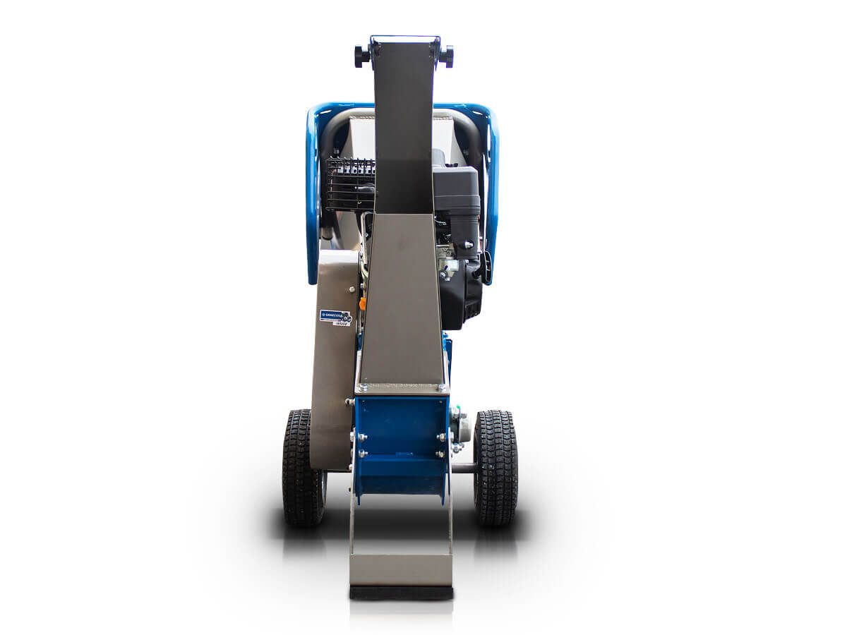 Holzhäcksler Schredder 10cm mit 6,5PS Loncin Benzinmotor
