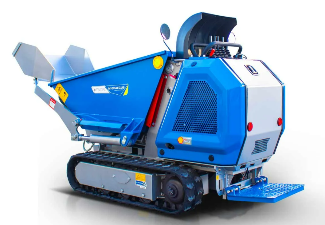 Diesel-Dumper, hydrostatisch, mit Lader und 800 kg Kipplast