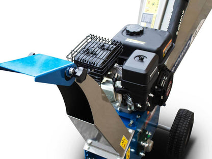 Holzhäcksler Schredder 10cm mit 6,5PS Loncin Benzinmotor